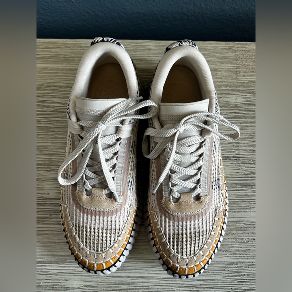 ✨CHLOE✨EXCELLENT CONDITION✨AVAILABLE NOW @ SAKS $895✨Nama Mixed Media Platform - Picture 12 of 13